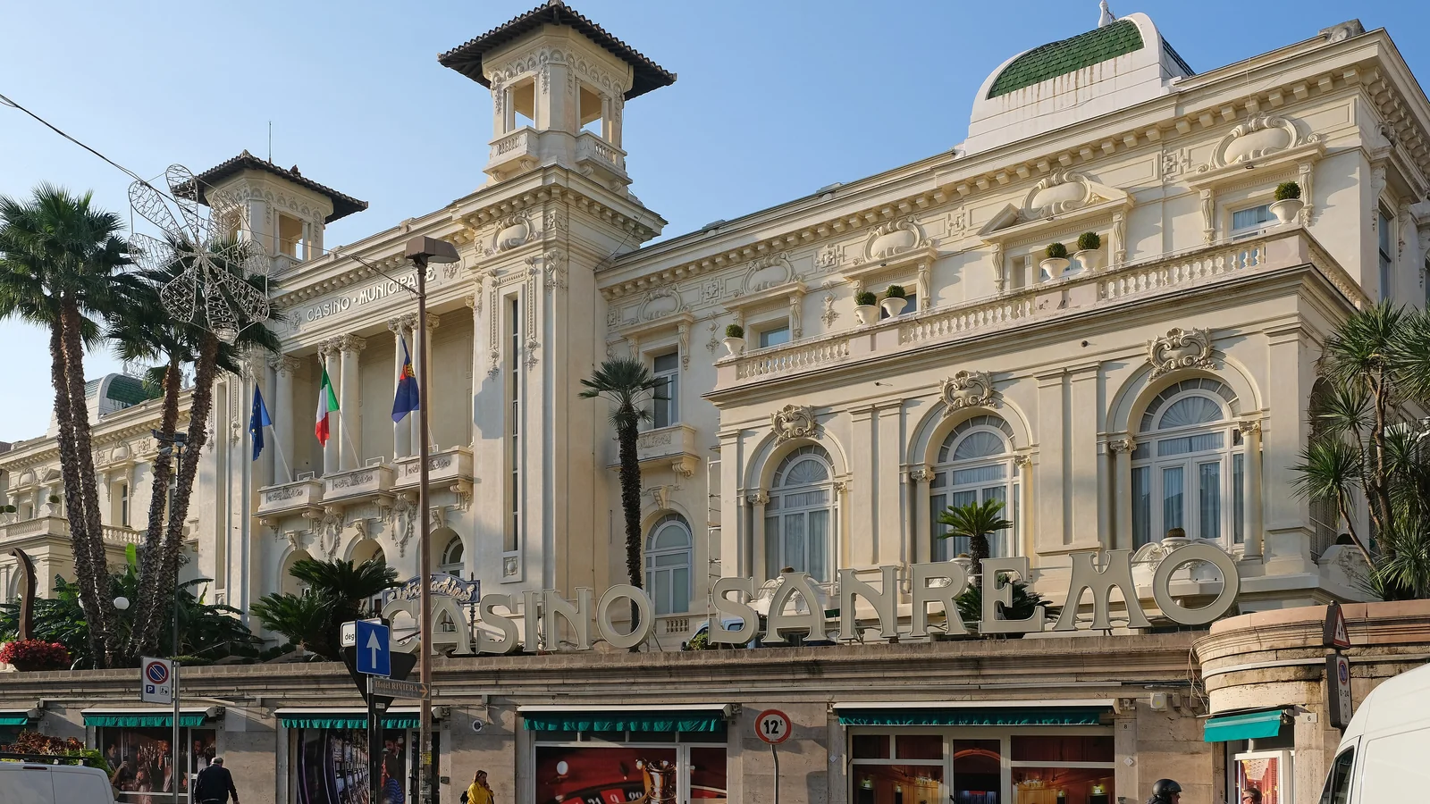 Il Casinò di Sanremo, una delle quattro case da gioco autorizzate in Italia
